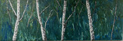 Birch 12 x 36 acrylic $300