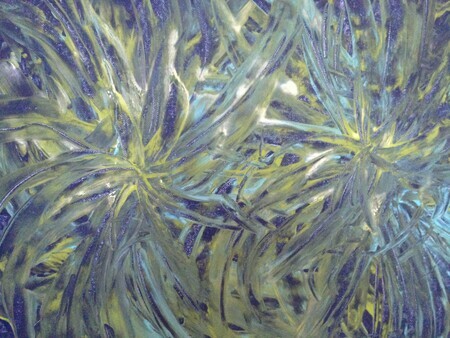 Blue abstract 16 x 20 acrylic