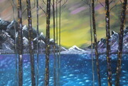 Snow capped mountains 24 x 36 $350