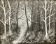 winter Black and White 16x20 acrylic framed $250